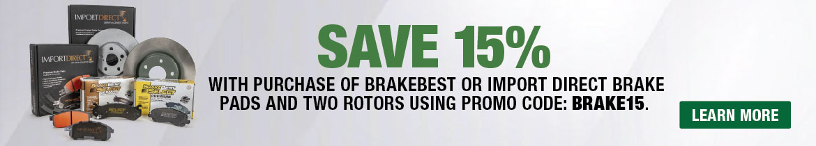 Save 15% with promo code BRAKE15